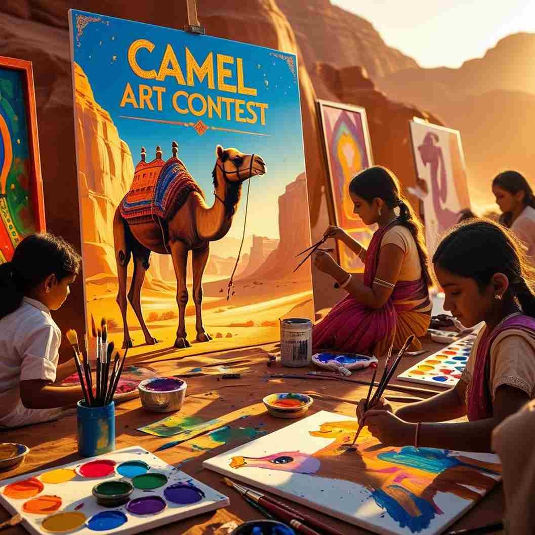 Camel Art Contest By The Indian Art Fest