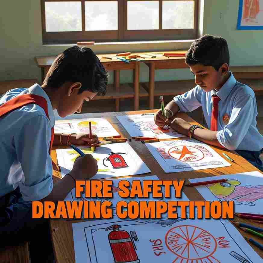 Fire Safety Drawing Competition By The Indian Art Fest