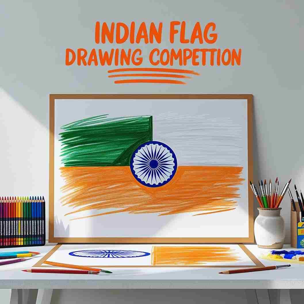 Indian Flag Drawing Competition