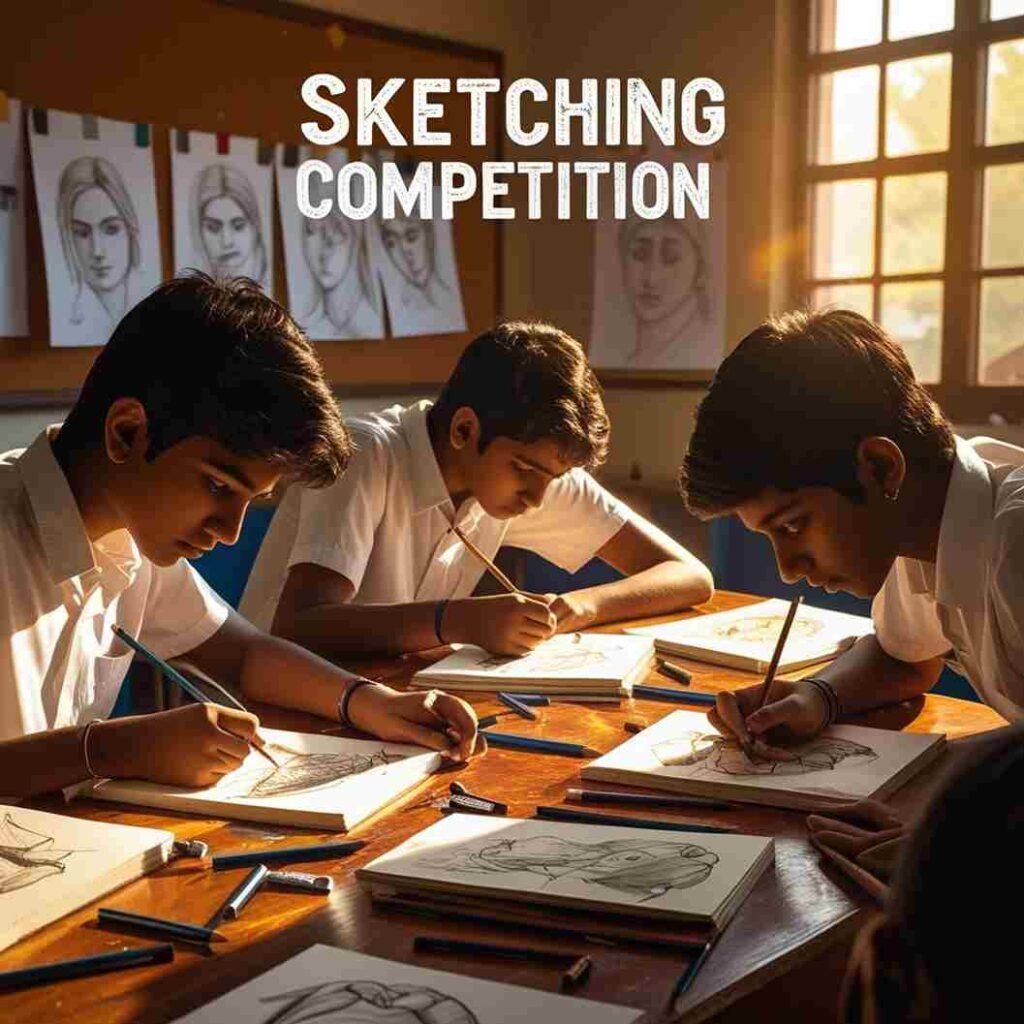 Sketching Competition BY The Indian Art Fest