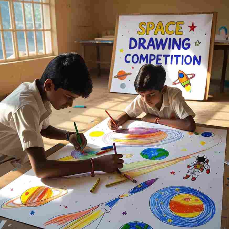 Space Drawing Competition By The Indian Art Fest